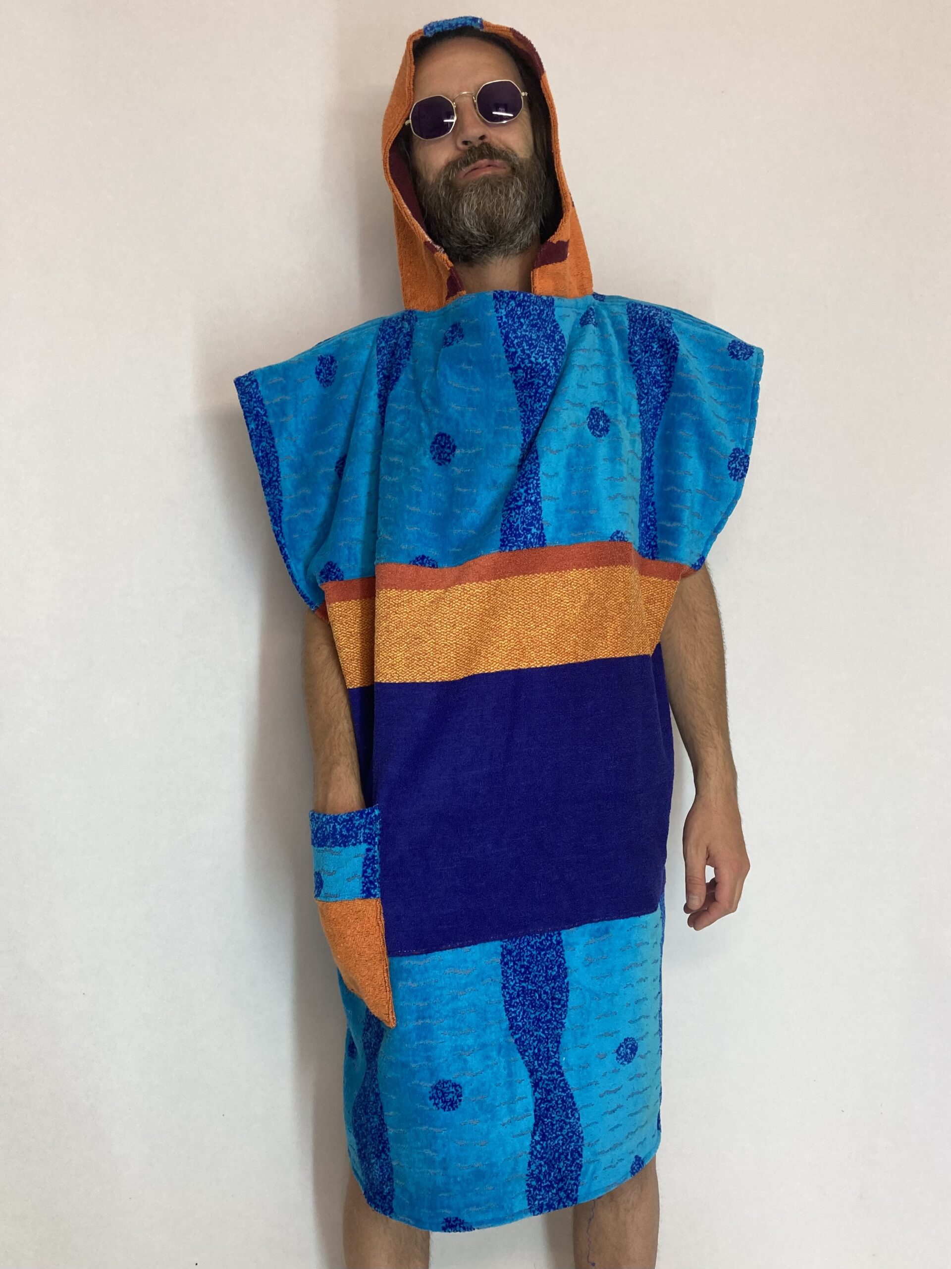 Poncho Color me Blue